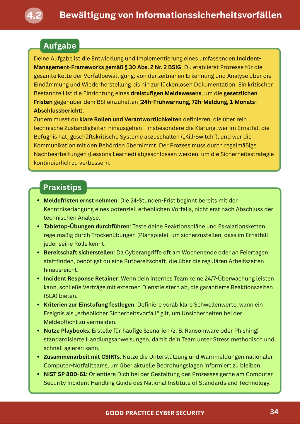 Workbook NIS-2 – Good Practice Cyber Security