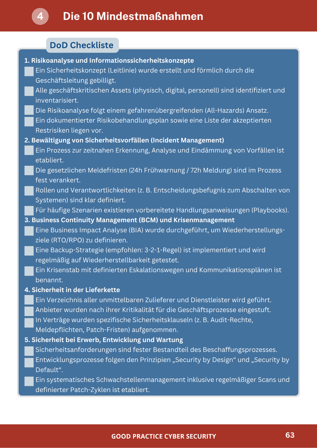 Workbook NIS-2 – Good Practice Cyber Security